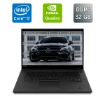 Мобільна робоча станція Lenovo ThinkPad P1 Gen 3 / 14" (1920x1080) IPS / Intel Core i7-10750H (6 (12) ядер по 2,6 - 5,0 ГГц) / 32 ГБ DDR4 / 1000 ГБ SSD / nVidia Quadro T2000 Max-Q, 4 ГБ GDDR5, 128-біт / Веб-камера / Windows 10 б/в