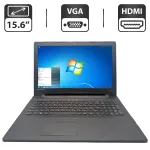Ноутбук Б-класс Lenovo IdeaPad 300-15IBR / 15.6" (1366x768) TN / Intel Celeron N3050 (2 ядра по 1.6 - 2.16 GHz) / 4 GB DDR3 / 500 GB HDD / Intel HD Graphics / WebCam / DVD-ROM б/в