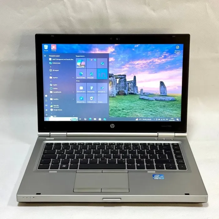 Ноутбук Б-клас HP EliteBook 8460p / 14" (1366x768) TN / Intel Core i5-2520M (2 (4) ядра по 2.5 - 3.2 GHz) / 8 GB DDR3 / 500 GB HDD / Intel HD Graphics 3000 / WebCam / DVD-ROM / Windows 10 Pro / АКБ не тримає заряд б/в - зображення 2