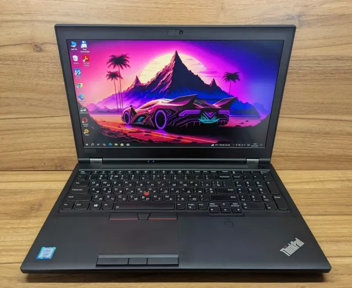 Мобільна робоча станція Б-клас Lenovo ThinkPad P52 / 15.6" (1920x1080) IPS / Intel Xeon E-2176M (6 (12) ядер по 2.7 - 4.4 GHz) / 32 GB DDR4 / 512 GB SSD / nVidia Quadro P2000, 4 GB GDDR5, 128-bit / WebCam / TouchID / Windows 10 б/в - зображення 2
