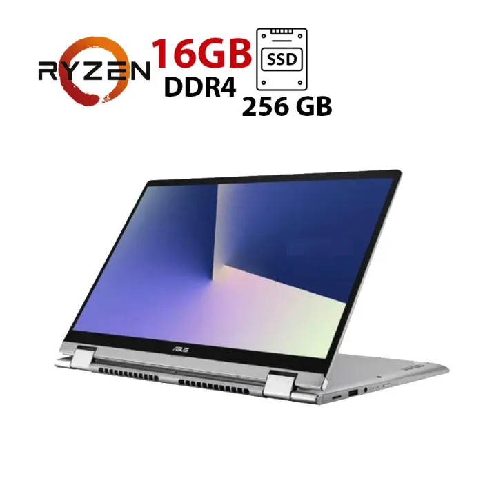 Ноутбук-трансформер Asus Q406D / 14" (1920x1080) IPS Touch / AMD Ryzen 5 3500U (4 (8) ядра по 2.1 - 3.7 GHz) / 8 GB DDR4 / 256 GB SSD / AMD Radeon Vega 8 Graphics / WebCam б/в - зображення 1