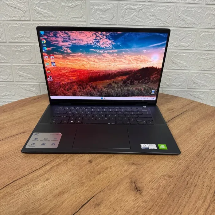 Ігровий ультрабук-трансформер Dell Inspiron 7620 / 16" (3840x2400) OLED Touch / Intel Core i7-1260P (12 (16) ядер по 3.4 - 4.7 GHz) / 16 GB DDR4 / 512 GB SSD NVMe / nVidia GeForce MX550, 2 GB GDDR6, 64-bit / WebCam б/в - зображення 2