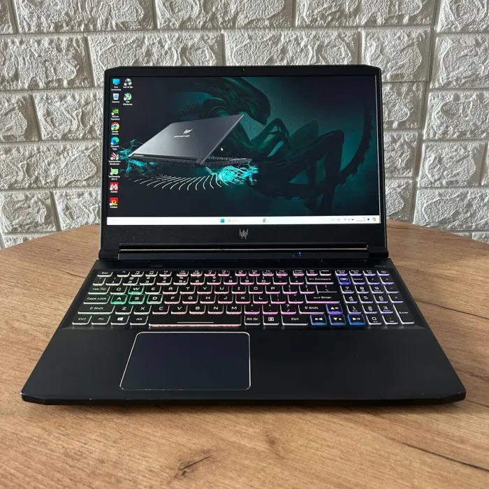 Ігровий ноутбук Б-клас Acer Predator Triton PT315-53 / 15.6" (2560x1440) IPS / Intel Core i7-11800H (8 (16) ядер по 2.3 - 4.6 GHz) / 16 GB DDR4 / 512 GB SSD / nVidia GeForce RTX 3070, 8 GB GDDR6, 256-bit / WebCam б/в - зображення 2