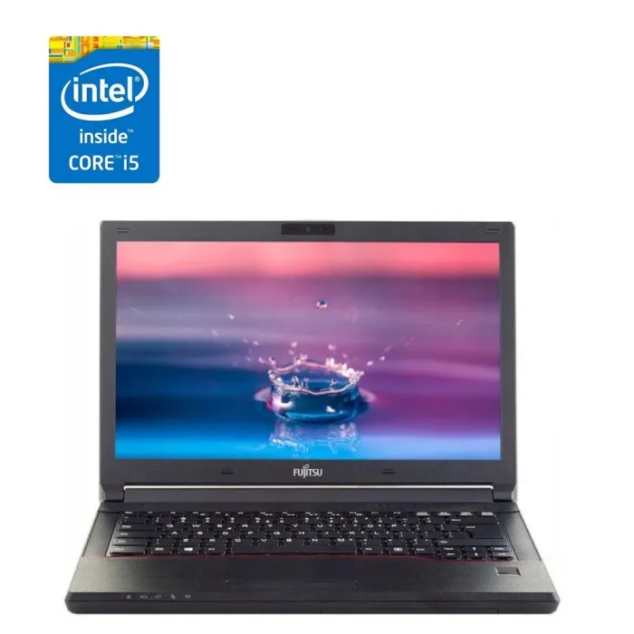 Ноутбук Fujitsu LifeBook E546 / 14" (1920x1080) IPS / Intel Core i5-6200U (2 (4) ядра по 2.3-2.8 GHz) / 8 GB DDR4 / 240 GB SSD / HD Graphics 520 / WebCam б/в - зображення 1