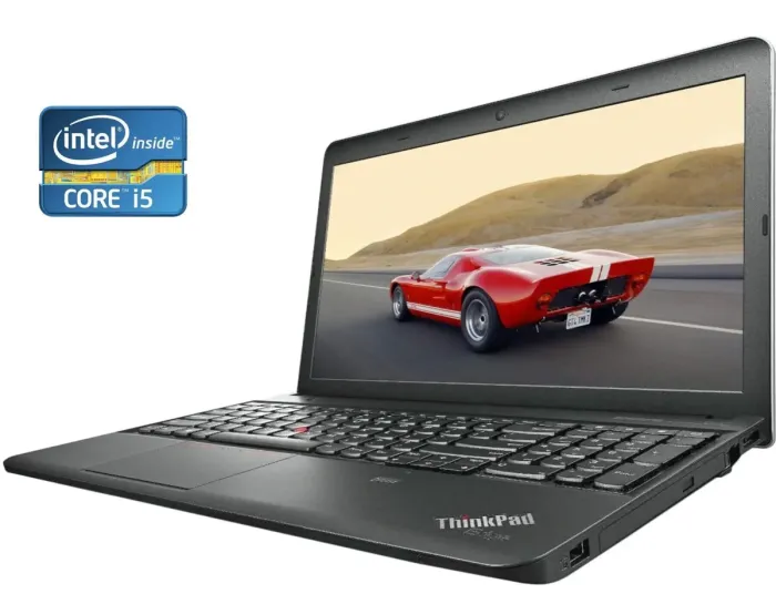 Ноутбук Lenovo ThinkPad E531 / 15.6" (1366x768) TN / Intel Core i5-3230M (2 (4) ядра по 2.6 - 3.2 GHz) / 8 GB DDR3 / 240 GB SSD / Intel HD Graphics 4000 / WebCam / DVD-ROM / Win 10 Pro б/в - зображення 1