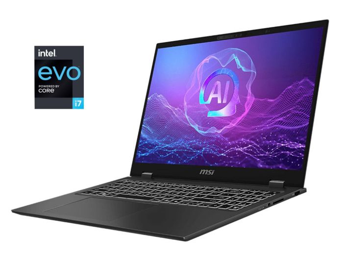 Ультрабук MSI Prestige 16 AI Evo B1M / 16" (3840x2400) OLED / Intel Core Ultra 7 155H (16 (22) ядер по 1.4 - 4.8 GHz) / 32 GB DDR5 / 1000 GB SSD NVMe / Intel Arc Graphics / WebCam б/в - зображення 1