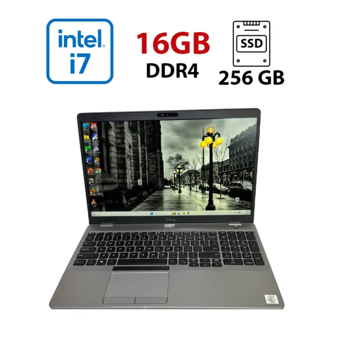 Ноутбук Б-клас Dell Latitude 5510 / 15.6" (1920x1080) IPS / Intel Core i7-10610U (4 (8) ядра по 1.8 - 4.9 GHz) / 16 GB DDR4 / 256 GB SSD / Intel UHD Graphics / WebCam б/в - зображення 1