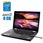 Ноутбук-трансформер Б-клас Lenovo ThinkPad X1 Yoga G3 / 14" (2560x1440) IPS Touch / Intel Core i5-8350U (4 (8) ядра по 1.7 - 3.6 GHz) / 8 GB DDR3 / 256 GB SSD / Intel UHD Graphics 620 / WebCam / Windows 10 Pro б/в