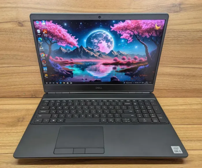 Мобільна робоча станція Dell Precision 7550 / 15.6" (1920x1080) IPS / Intel Core i5-10400H (4 (8) ядра по 2.6 - 4.6 GHz) / 32 GB DDR4 / 512 GB SSD / nVidia Quadro T1000, 4 GB GDDR6, 128-bit / WebCam / Windows 10 б/в - зображення 2