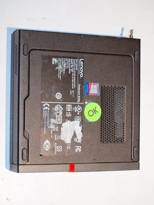Неттоп Lenovo ThinkCentre M720q Tiny USFF / Intel Core i5-8400T (6 ядер по 1.7 - 3.3 GHz) / 16 GB DDR4 / 240 GB SSD / Intel UHD Graphics 630 / USB 3.1 / Wi-Fi / Блок живлення в комплекті б/в - зображення 5