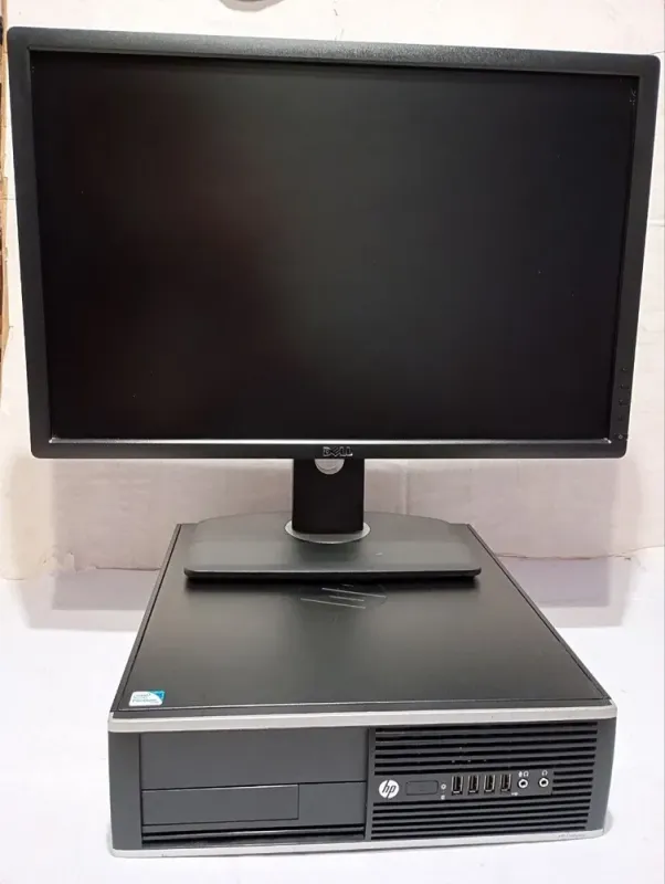 Комплект ПК: HP Compaq Pro 6300 SFF / Intel Core i5-3450 (4 ядра по 3.1 - 3.5 GHz) / 8 GB DDR3 / 500 GB HDD / Intel HD Graphics 2500 + Монітор Dell UltraSharp U2412M / 24" (1920x1200) IPS / 1x DP, 1x DVI, 1x VGA, 5x USB 2.0 / VESA 100x100 / Pivot б/в - зображення 2