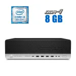 Комп'ютер HP EliteDesk 800 G4 SFF / Intel Core i3-8100 (4 ядра по 3.6 GHz) / 8 GB DDR4 / 240 GB SSD / Intel UHD Graphics 630 б/в