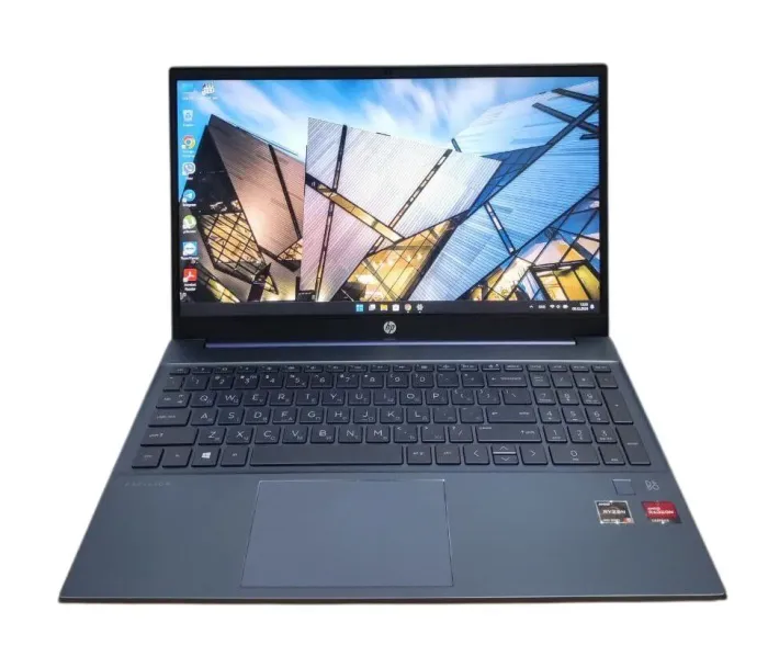 Ультрабук HP Pavilion 15-eh1819nd / 15.6" (1920x1080) IPS / AMD Ryzen 5 5500U (6 (12) ядер по 2.1 - 4.0 GHz) / 16 GB DDR4 / 512 GB SSD / AMD Radeon RX Vega 7 Graphics / WebCam / Win 11 Home б/у - зображення 2