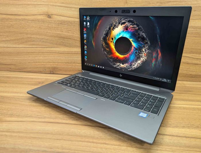 Мобільна робоча станція класу B HP zBook 15 G6 / 15,6" (1920x1080) IPS / Intel Core i7-9750H (6 (12) ядер по 2,6 - 4,5 ГГц) / 16 ГБ DDR4 / 480 ГБ SSD + 256 ГБ SSD / nVidia Quadro T2000, 4 ГБ GDDR5, 128-біт / Веб-камера / Сканер відбитків пальців / Win б/в - зображення 7