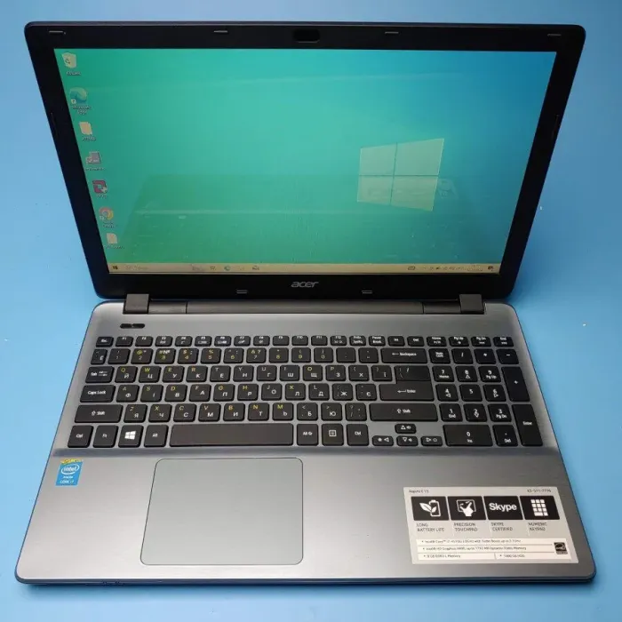 Ноутбук Acer Aspire E5-571-7776 / 15.6" (1366x768) TN / Intel Core i7-4510U (2 (4) ядра по 2.0 - 3.1 GHz) / 8 GB DDR3 / 240 GB SSD / Intel HD Graphics 4400 / WebCam / Win 10 Home б/в - зображення 8