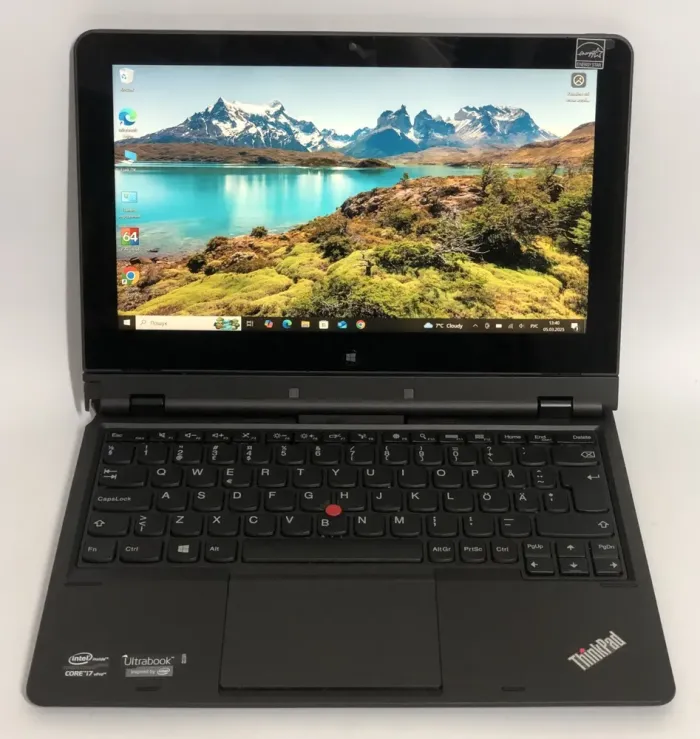 Нетбук-трансформер Б-клас Lenovo ThinkPad Helix / 11.6" (1920x1080) IPS Touch / Intel Core i7-3667U (2 (4) ядра по 2.0 - 3.2 GHz) / 8 GB DDR3 / 256 GB SSD / HD Graphics 4000 / WebCam / Win 10 Pro / 2x АКБ б/в - зображення 2