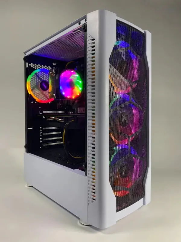 Ігровий ПК 1STPlayer DK-D4 / AMD Ryzen 5 5500 (6 (12) ядер по 3.6 - 4.2 GHz) / 16 GB DDR4 / 128 GB SSD + 1000 GB HDD / AMD Radeon RX 580 2048SP, 8 GB GDDR5, 256-bit / 500 W / ASRock A520M-HVS б/в - зображення 2