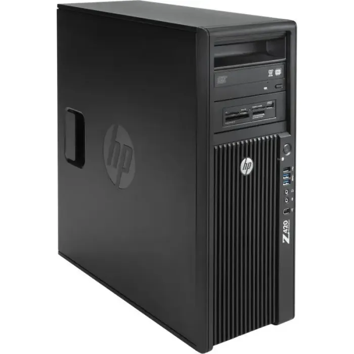 Робоча станція HP Z420 Workstation Tower / Intel Xeon E5-2630L (6 (12) ядер по 2.0 - 2.5 GHz) / 16 GB DDR3 / 240 GB SSD + 500 GB HDD / nVidia Quadro 2000D, 2 GB GDDR5, 128-bit / DVD-RW б/в - зображення 2