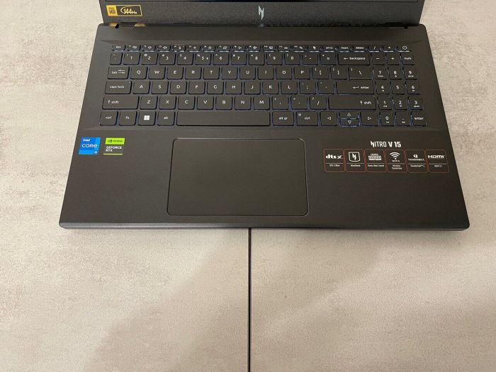 Ігровий ноутбук Acer Nitro ANV15-51-58A4 / 15,6" (1920x1080) IPS / Intel Core i5-13420H (8 (12) ядер по 3,4 - 4,6 ГГц) / 32 ГБ DDR5 / 512 ГБ SSD M.2 / nVidia GeForce RTX 4050, 6 ГБ GDDR6, 96-біт / Веб-камера б/в - зображення 4