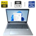 Мобільна робоча станція Б-класу HP ZBook 15u G6 / 15,6" (1920x1080) IPS / Intel Core i7-8665U (4 (8) ядра по 1.9 - 4.8 GHz) / 16 GB DDR4 / 512 GB SSD / AMD Radeon Pro WX 3200, 4 GB GDDR5, 128-bit / WebCam б/в