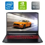 Ігровий ноутбук Acer Nitro 5 AN515-57 / 15.6" (1920x1080) IPS / Intel Core i5-11400H (6 (12) ядер по 2,7 - 4,5 ГГц) / 16 ГБ DDR4 / 512 ГБ SSD / nVidia GeForce GTX 1650, 4 ГБ GDDR6, 128-біт / WebCam / HDMI б/в