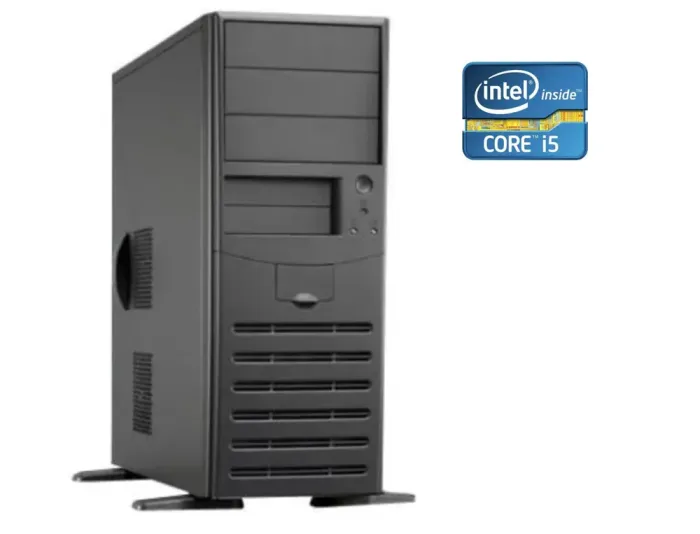 ПК Chieftec Bravo Tower / Intel Core i5-2400 (4 ядра по 3.1 - 3.4 GHz) / 8 GB DDR3 / 120 GB SSD / Intel HD Graphics 2000 / DVD-ROM / 450W б/в - зображення 1