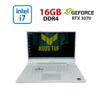 Ігровий ноутбук Asus TUF F15 FX516PR / 15,6" (1920x1080) IPS / Intel Core i7-11375H (4 (8) ядра по 3,0 - 5,0 ГГц) / 16 ГБ DDR4 / 1000 ГБ SSD NVMe / nVidia GeForce RTX 3070, 8 ГБ GDDR6, 256-біт б/в