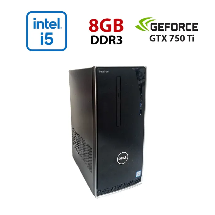 Ігровий ПК Dell Inspirion 3650 / Intel Core i5-6500 (4 ядра 3,2 - 3,6 ГГц) / 8 ГБ DDR3 / 512 ГБ SSD / nVidia GeForce GTX 750 Ti, 2 ГБ GDDR5, 128-біт / Wi-Fi+Bluetooth / DVD / Win 10 Home Lic б/в - зображення 1