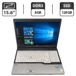 Ноутбук Fujitsu LifeBook E752 / 15.6" (1600x900) TN / Intel Core i5-3230M (2 (4) ядра по 2.6 - 3.2 GHz) / 8 GB DDR3 / 128 GB SSD / Intel HD Graphics 4000 б/в