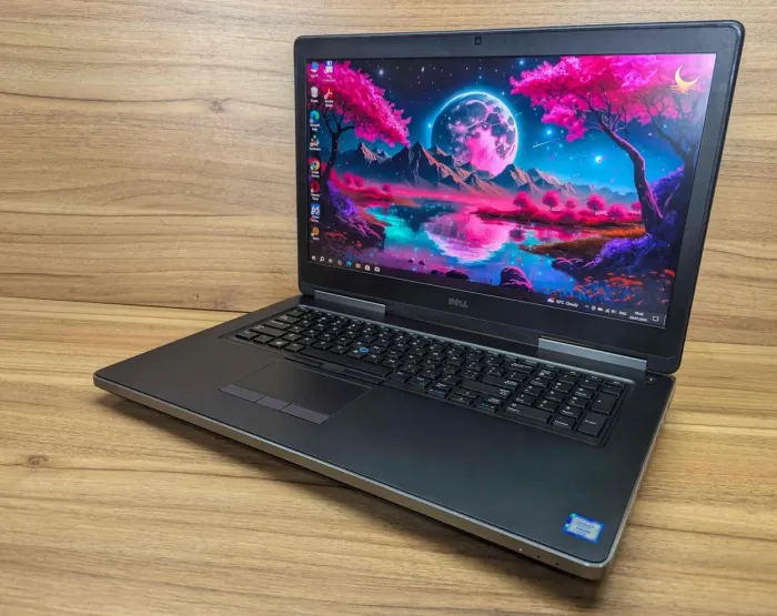 Мобільна робоча станція Dell Precision 7720 / 17.3" (3840x2160) IPS / Intel Xeon E3-1575M v5 (4 (8) ядра по 3.0 - 3.9 GHz) / 32 GB DDR4 / 500 GB SSD + 500 GB HDD / nVidia Quadro P5000, 16 GB GDDR5X, 256-bit / WebCam / Windows 10 б/в - зображення 5