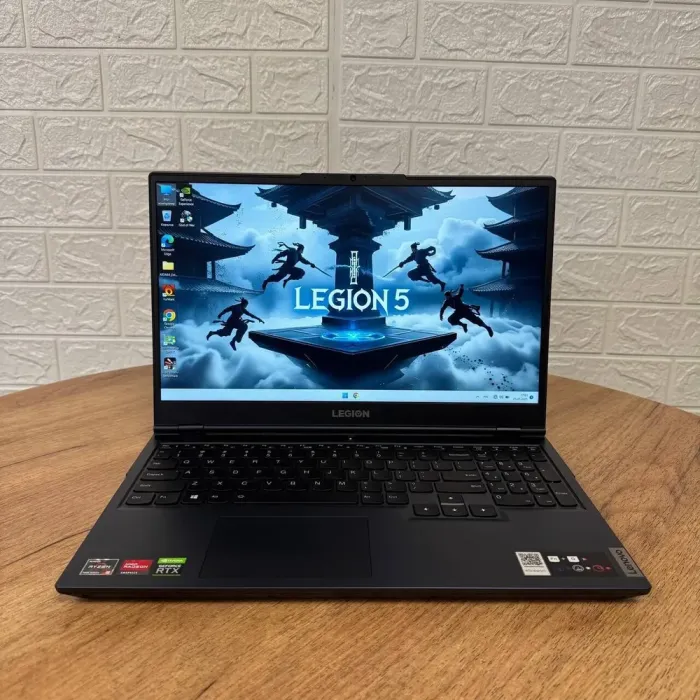 Ігровий ноутбук Lenovo Legion 5 15ACH6H / 15.6" (1920x1080) IPS / AMD Ryzen 5 5600H (6 (12) ядер по 3.3 - 4.2 GHz) / 16 GB DDR4 / 1000 GB SSD / nVidia GeForce RTX 3050, 4 GB GDDR6, 128-bit / WebCam б/в - зображення 2