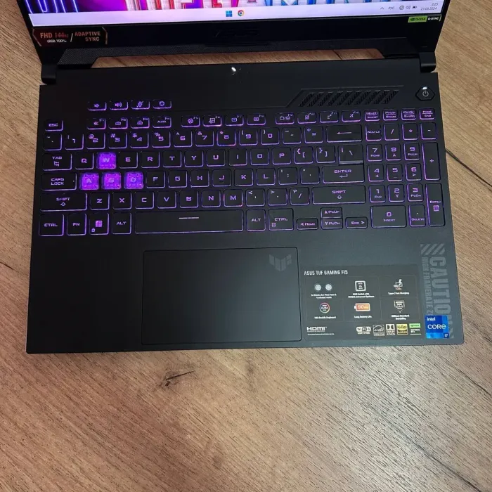 Ігровий ноутбук Asus TUF Gaming F15 FX507ZI4 / 15.6" (1920x1080) IPS / Intel Core i7-12700H (14 (20) ядер по 3.5 - 4.7 GHz) / 16 GB DDR4 / 512 GB SSD / nVidia GeForce RTX 4070, 8 GB GDDR6, 128-bit / WebCamб/в - зображення 7