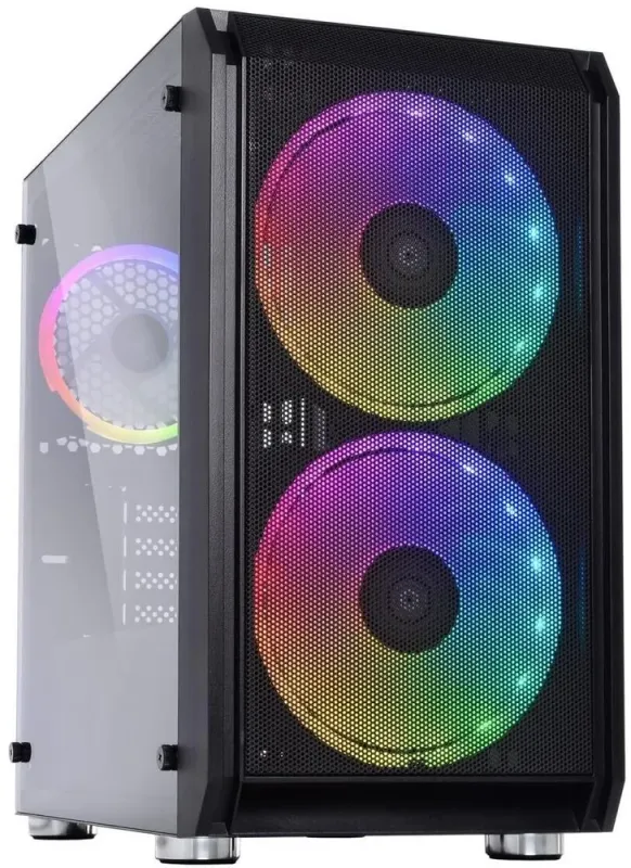 Збірка під замовлення: ігровий ПК Qube Neptune Tower / Intel Core i3-10100F (4 (8) ядра по 3.6 - 4.3 GHz) / 16 GB DDR4 / 512 GB SSD + 500 GB HDD / nVidia GeForce GTX 1070, 8 GB GDDR5, 256-bit / HDMI / 550W - зображення 2