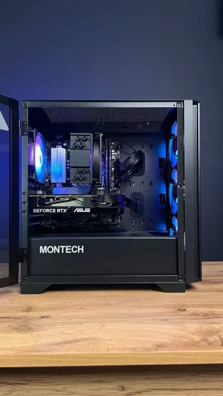 Збірка на замовлення: ігровий ПК Montech Air 100 ARGB Black Tower / AMD Ryzen 5 8400F (6 (12) ядер по 4,2 - 4,7 ГГц) / 32 ГБ DDR5 / 1000 ГБ SSD M.2 / nVidia GeForce RTX 5060, 8 ГБ GDDR6, 128-біт / 650 Вт - зображення 6