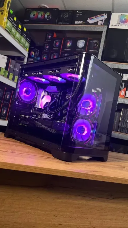 Збірка на замовлення: ігровий ПК GameMax Hype-M Black Tower / AMD Ryzen 7 7800X3D (8 (16) ядер по 4.2 - 5.0 GHz) / 32 GB DDR5 / 2000 GB SSD M.2 / nVidia GeForce RTX 5070, 12 GB GDDR7, 192-bit / 750W - зображення 4