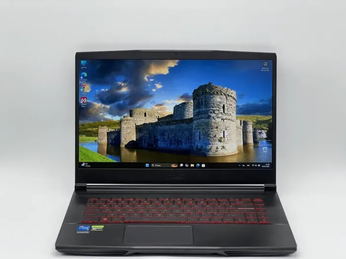 Ігровий ноутбук MSI Thin GF63 12UCX-898US / 15.6" (1920x1080) IPS / Intel Core i5-12450H (8 (12) ядер по 3.3 - 4.4 GHz) / 16 GB DDR4 / 480 GB SSD / nVidia GeForce RTX 2050, 4 GB GDDR6, 64-bit / WebCam б/в - зображення 2
