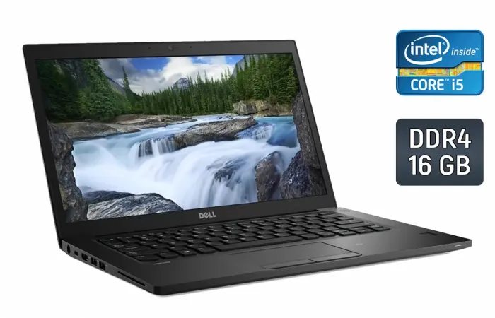 Ультрабук Б-клас Dell Latitude 7490 / 14" (1920х1080) IPS / Intel Core i5-8350U (4 (8) ядра по 1.7 - 3.6 GHz) / 16 GB DDR4 / 256 GB SSD / Intel UHD Graphics 620 / WebCam / Fingerprint б/в - зображення 1