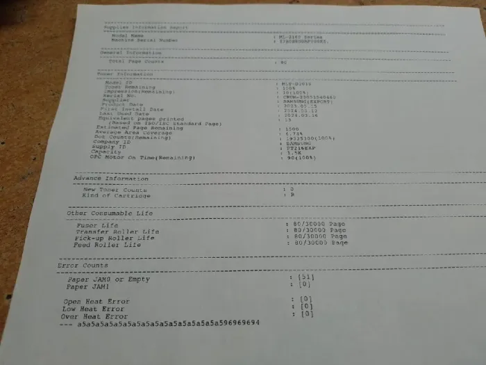 Принтер Samsung ML-2165 / Лазерний монохромний друк / 1200x1200 dpi / 20 стор./хв / A4 / USB 2.0 б/в - зображення 4