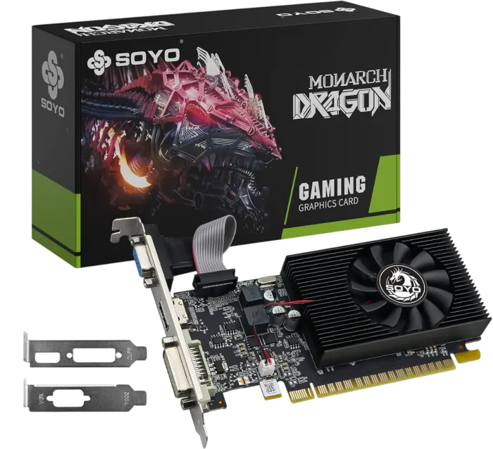 Дискретна відеокарта SOYO GeForce GT 740, 4 GB GDDR3, 128-bit / DVI, HDMI, DisplayPort - зображення 1