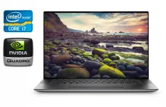 Мобільна робоча станція Dell Precision 5560 / 15,6" (1920x1080) IPS / Intel Core i7-11850H (8 (16) ядер по 2,5 - 4,8 ГГц) / 32 ГБ DDR4 / 512 ГБ SSD / nVidia Quadro T1200, 4 ГБ GDDR6, 128-біт / WebCam / TouchID / Windows 11 б/в