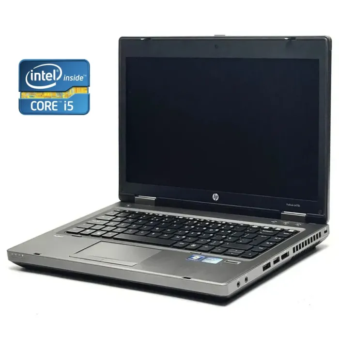 Ноутбук HP ProBook 6470b / 14" (1366x768) TN / Intel Core i5-3320M (2 (4) ядра по 2.6 - 3.3 GHz) / 4 GB DDR3 / 120 GB SSD / Intel HD Graphics 4000 / WebCam / DVD-RW б/в - зображення 1