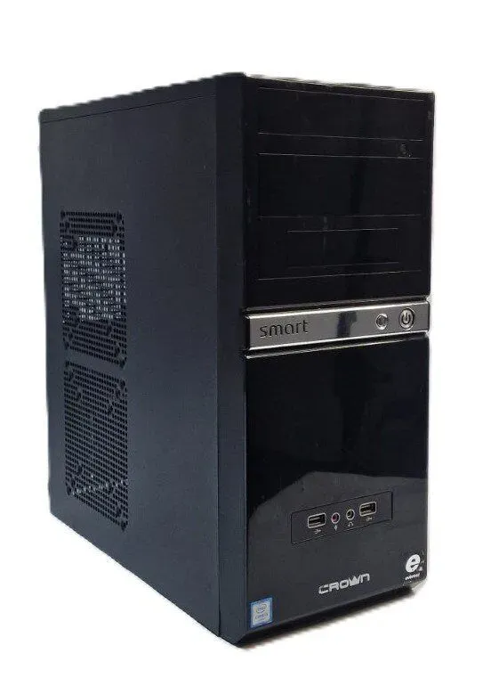 Комп'ютер Crown SM601 Black Tower / Intel Core i7-4790S (4 (8) ядра по 3.2 - 4.0 GHz) / 16 GB DDR3 / 500 GB SSD + 500 GB HDD / nVidia GeForce GTX 1060, 6 GB GDDR5, 192-bit / 400W б/в - зображення 2