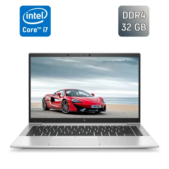 Ультрабук Б-клас HP EliteBook 840 G7 / 14" (1920x1080) IPS / Intel Core i7-10610U (4 (8) ядра по 1.8 - 4.9 GHz) / 32 GB DDR4 / 1000 GB SSD / Intel UHD Graphics / WebCam / TouchID / Windows 10 б/в - зображення 1
