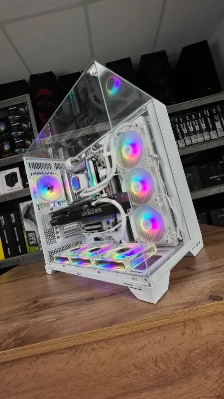 Збірка під замовлення: комп'ютер Lian-Li O11 Vision White Tower / AMD Ryzen 7 7800X3D (8 (16) ядер по 4.2 - 5.0 GHz) / 32 GB DDR5 / 2000 GB SSD M.2 / nVidia GeForce RTX 4070 Ti Super, 16 GB GDDR6X, 256-bit / 850W - зображення 6