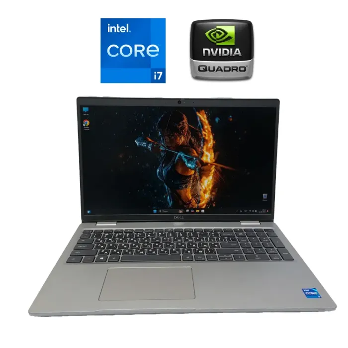 Мобільна робоча станція Dell Precision 3561 / 15.6" (1920x1080) IPS / Intel Core i7-11850H (8 (16) ядер по 2.5 - 4.8 GHz) / 32 GB DDR4 / 512 GB SSD / nVidia Quadro T600, 4 GB GDDR6, 128-bit / WebCam / Win 11 Pro б/в - зображення 1