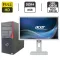 Комплект ПК: комп'ютер Fujitsu Esprimo P756 E90 Tower / Intel Core i3-6100 (2 (4) ядра по 3.7 GHz) / 8 GB DDR4 / 128 GB SSD + 500 GB HDD / Intel HD Graphics 530 / DVD-ROM + Монітор Б-клас Acer B246HL / 24" (1920x1080) TN б/в