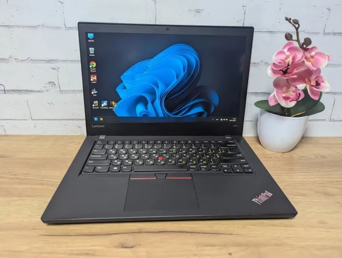Ноутбук Lenovo ThinkPad A475 / 14" (1920x1080) IPS Touch / AMD Pro A12-8830B (4 ядра по 2.5 - 3.4 GHz) / 16 GB DDR4 / 256 GB SSD / AMD Radeon R7 Graphics / WebCam б/в - зображення 2