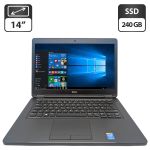 Ноутбук Dell Latitude E5450 / 14" (1366x768) TN / Intel Core i5-5200U (2 (4) ядра по 2.2 - 2.7 GHz) / 8 GB DDR3 / 240 GB SSD / Intel HD Graphics 5500 / WebCam б/в