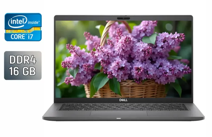 Ультрабук Dell Latitude 7410 / 14" (1920x1080) IPS / Intel Core i7-10610U (4 (8) ядра по 1.8 - 4.9 GHz) / 16 GB DDR4 / 512 GB SSD / Intel UHD Graphics / WebCam / HDMI / Windows 10 б/в - зображення 1