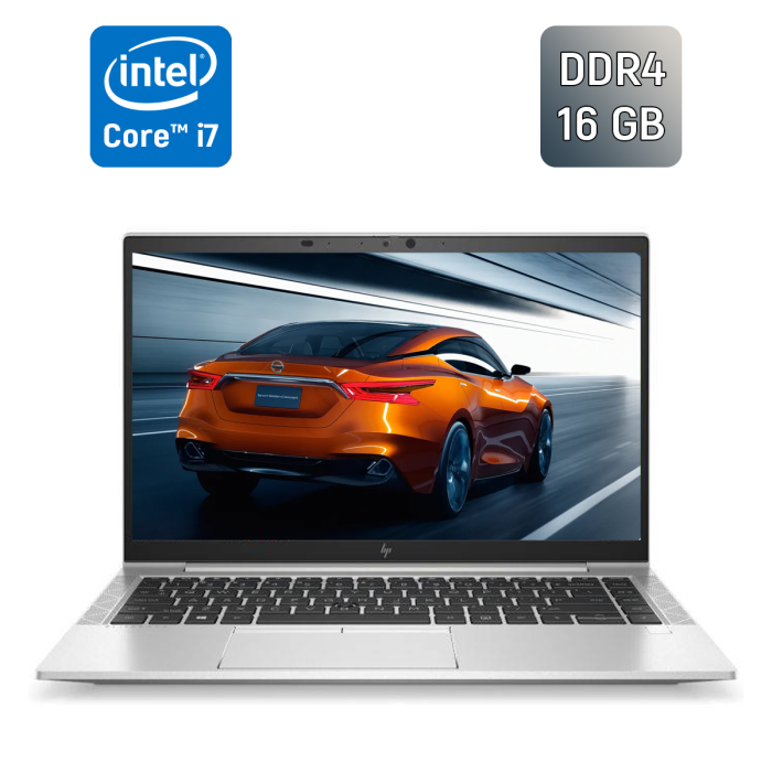 Ультрабук Б-клас HP EliteBook 840 G7 / 14" (1920x1080) IPS / Intel Core i7-10610U (4 (8) ядра по 1.8 - 4.9 GHz) / 16 GB DDR4 / 512 GB SSD / Intel UHD Graphics / HDMI / Fingerprint / Windows 10 б/в - зображення 1